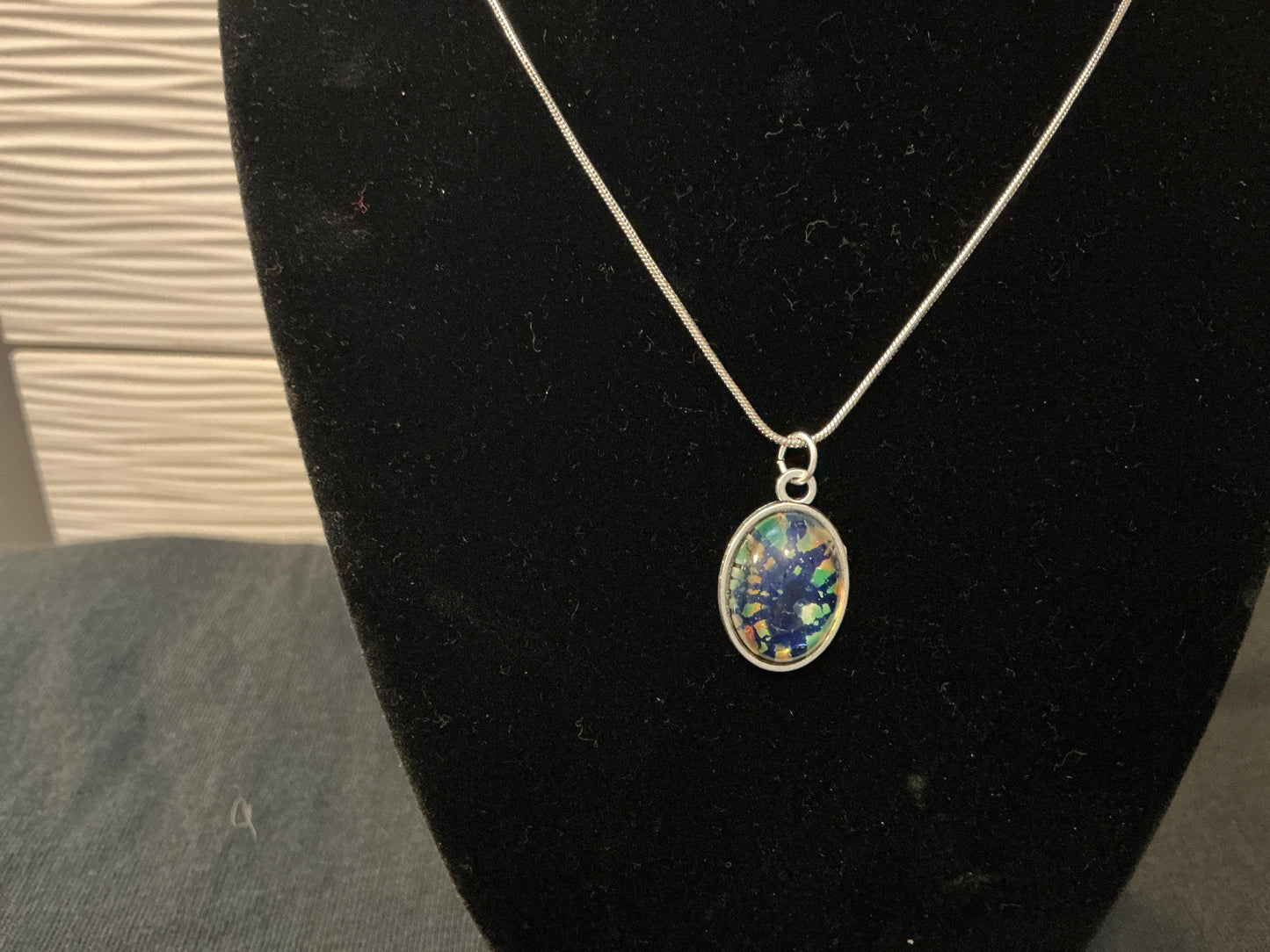 13x18mm Mosaic Opal Necklace