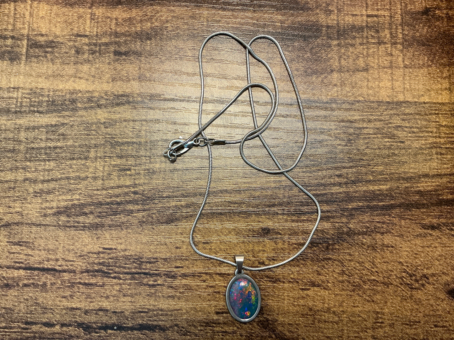 10x14mm Synthetic OPAL Necklace