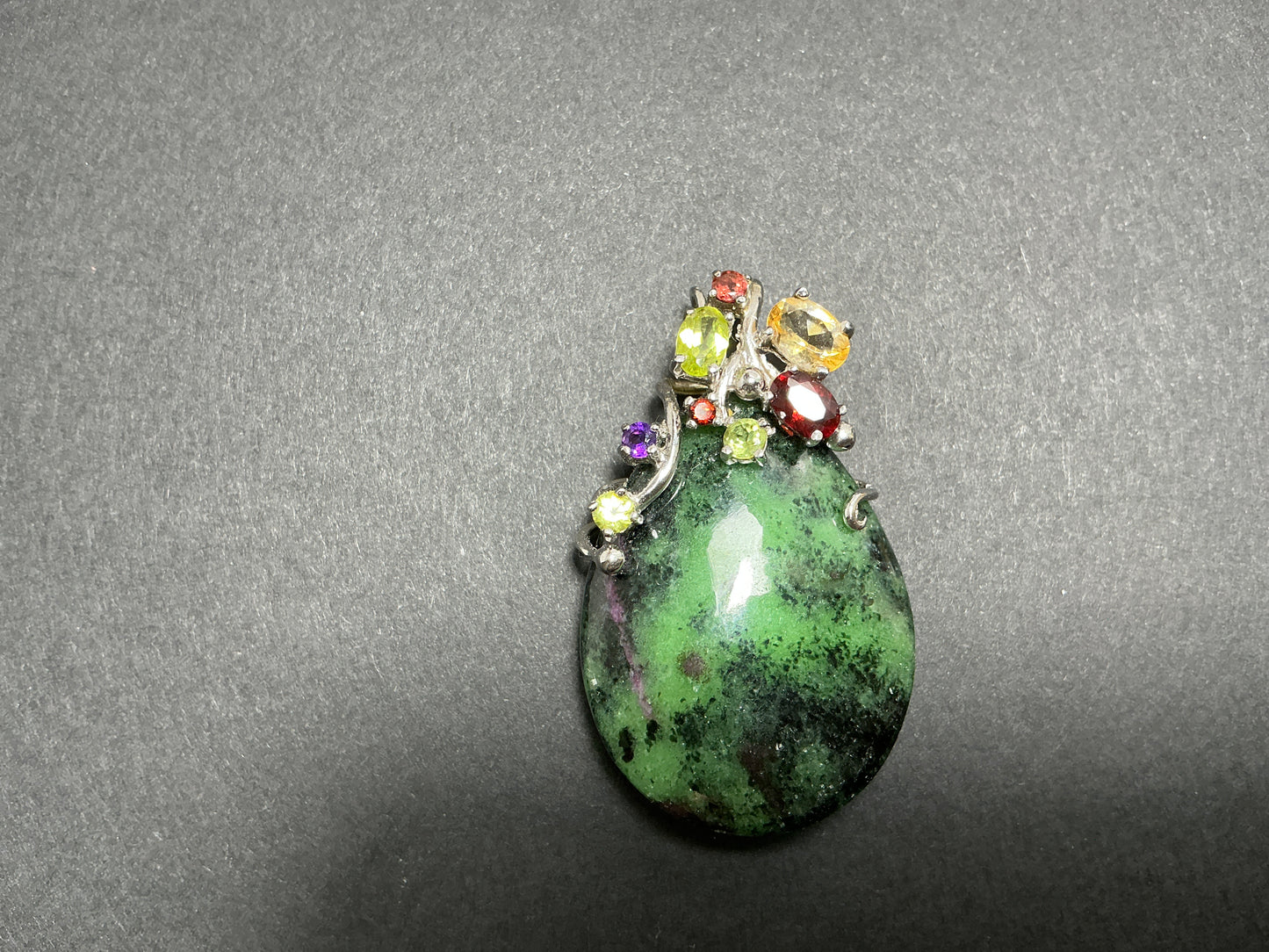 25x30mm Jade Teardrop pendant