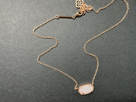 10x14 aus Opal Necklace 14ct gold
