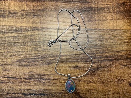 10x14mm Synthetic OPAL Necklace