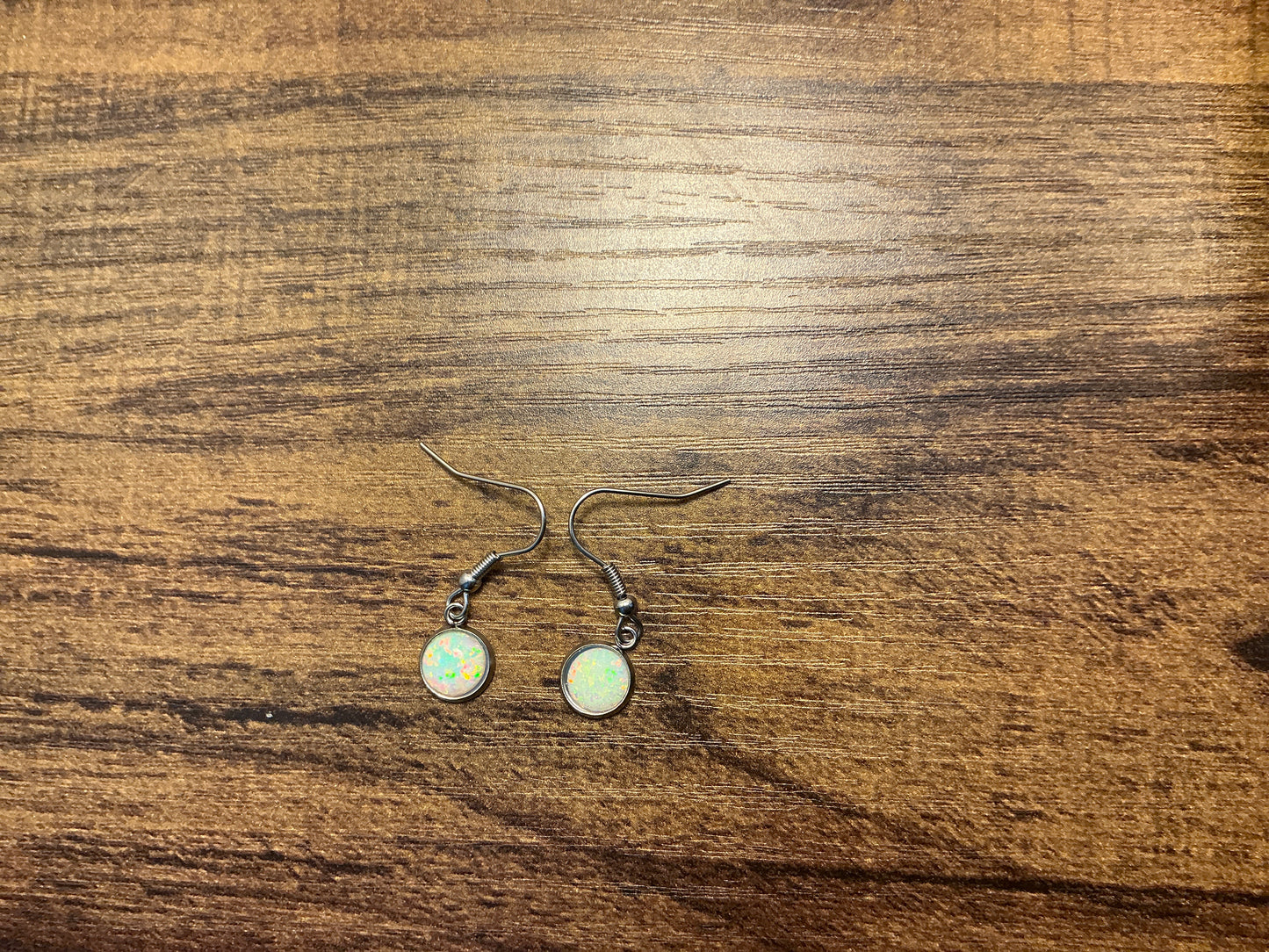 8mm Synthetic OPAL EARRINGS