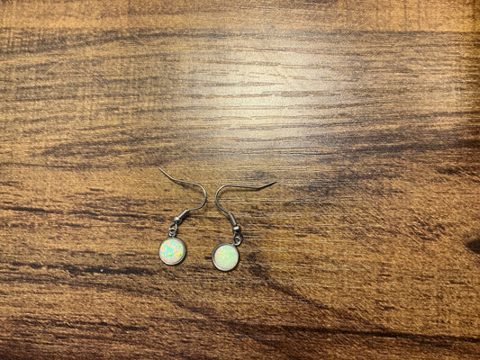 8mm Synthetic OPAL EARRINGS