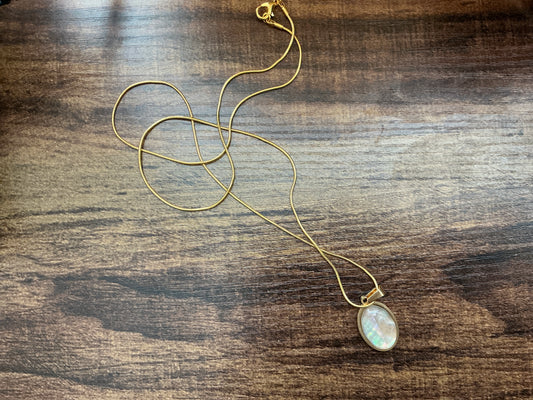 13x18mm Ethiopian Opal Necklace